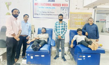 अंतरराष्ट्रीय नर्सेज सप्ताह के तहत आयोजित शिविर में 28 यूनिट हुआ रक्तदान