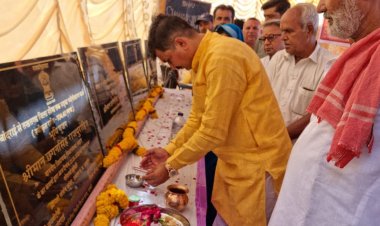 आहोर विधायक छगनसिंह राजपुरोहित ने नव स्वीकृत 10 सड़क कार्यों का किया शिलान्यास