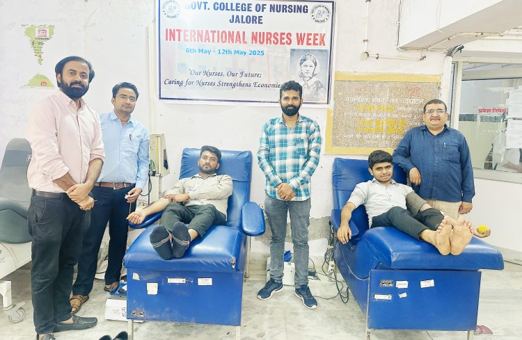 अंतरराष्ट्रीय नर्सेज सप्ताह के तहत आयोजित शिविर में 28 यूनिट हुआ रक्तदान