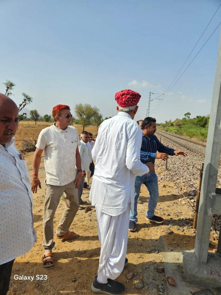 नया नारणावास–धानपुर मार्ग पर अंडरब्रिज निर्माण की मांग, सांसद ने डीआरएम को लिखा पत्र