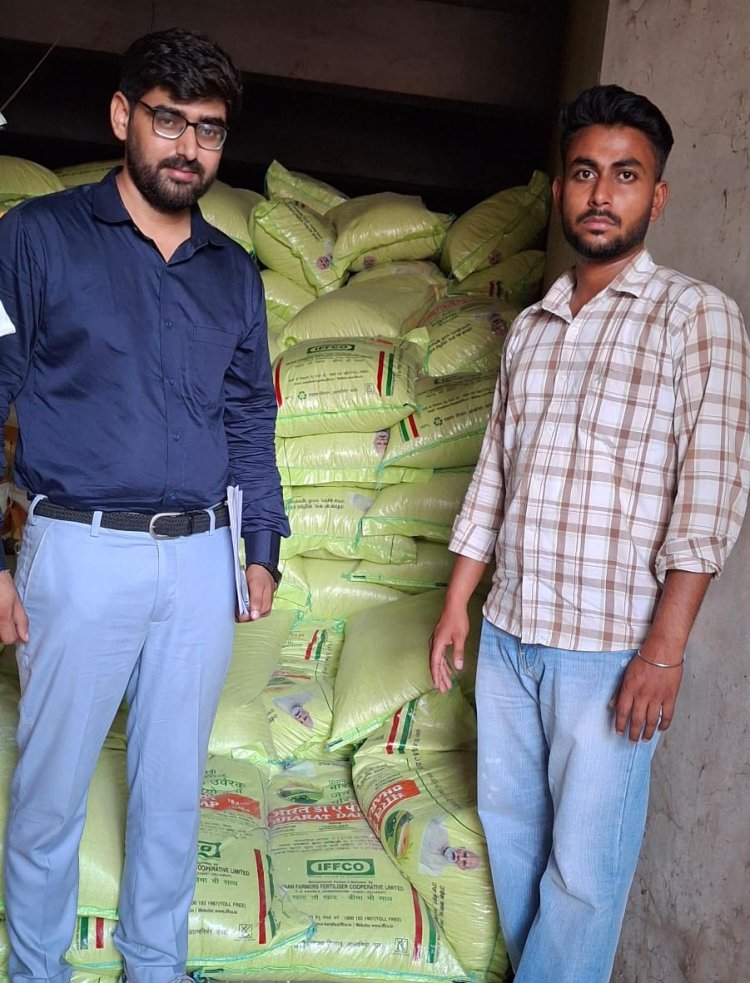 रंगाला में आदान विक्रेता पर कार्यवाही, नकली उर्वरक के 400 बैग किए जब्त