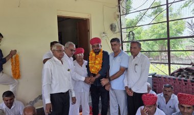 अर्जुन आंजणा को श्री राजाराम महाराज मंदिर एवं बालिका शिक्षण सेवा संस्थान जालोर के अध्यक्ष मनोनीत