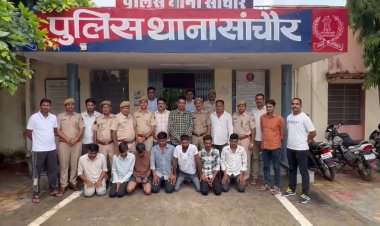 सांचौर पुलिस ने दर्जनभर चोरियों की वारदातों का पर्दाफाश कर मुख्य सरगना समेत 7 को गिरफ्तार किया