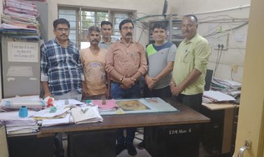 आहोर एसडीएम के रीडर समेत तीन को 25 हजार की रिश्वत लेते किया गिरफ्तार