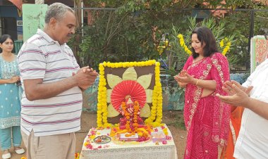 विद्या भारती जालोर के विद्यार्थियों ने मनाया गणपति महोत्सव