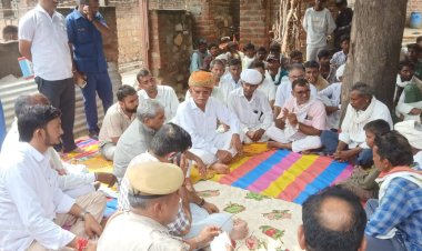 सांथू मे मृतकों के परिवार से मिले मुख्य सचेतक गर्ग