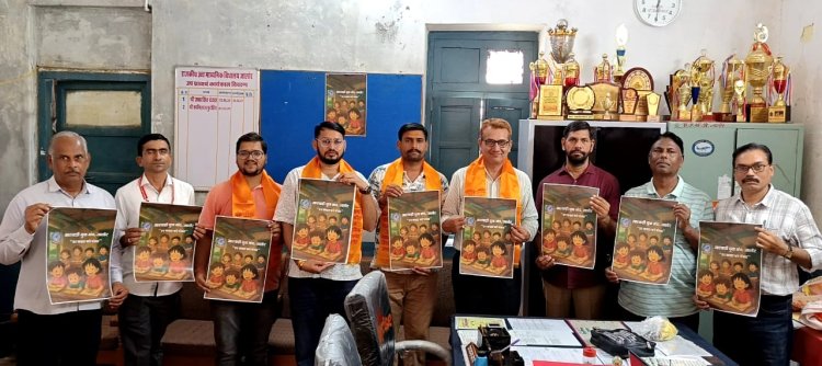 मारवाड़ी युवा मंच जालोर के हर कक्षा को पंखा अभियान का शुभारंभ