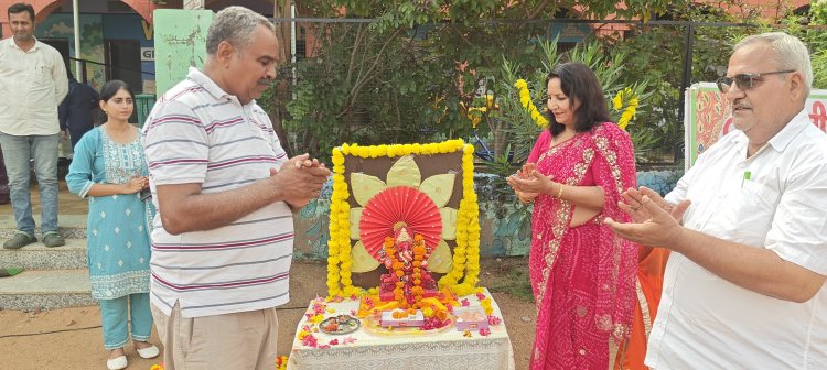 विद्या भारती जालोर के विद्यार्थियों ने मनाया गणपति महोत्सव