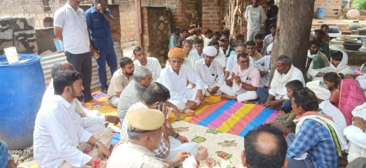 सांथू मे मृतकों के परिवार से मिले मुख्य सचेतक गर्ग