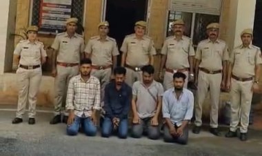 मोबाइल टॉवरों से 100 से अधिक आरआरयू मशीन चोरी करने के चार आरोपी गिरफ्तार