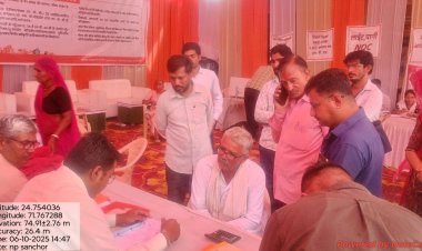 जालोर जिले में आयोजित शहरी सेवा शिविरों में आमजन की समस्याओं का हुआ निस्तारण