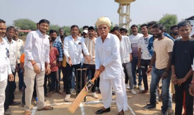 धानपुर में सरगरा समाज की 7वीं क्रिकेट प्रतियोगिता का शुभारंभ