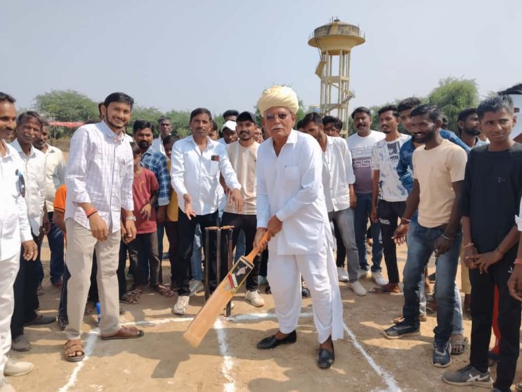 धानपुर में सरगरा समाज की 7वीं क्रिकेट प्रतियोगिता का शुभारंभ