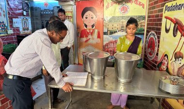 नगर परिषद आयुक्त ने श्री अन्नपूर्णा रसोइयों का किया आकस्मिक निरीक्षण