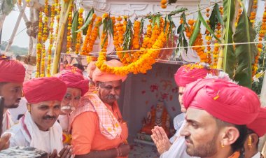 बागरा में नवनिर्मित मंदिर की प्रतिष्ठा विधि विधान से सम्पन्न