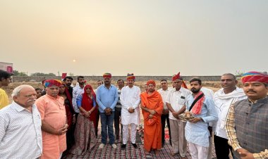 भूति -रोड़ला के बीच खारी नदी पर पुल निर्माण कार्य का किया भूमि पूजन