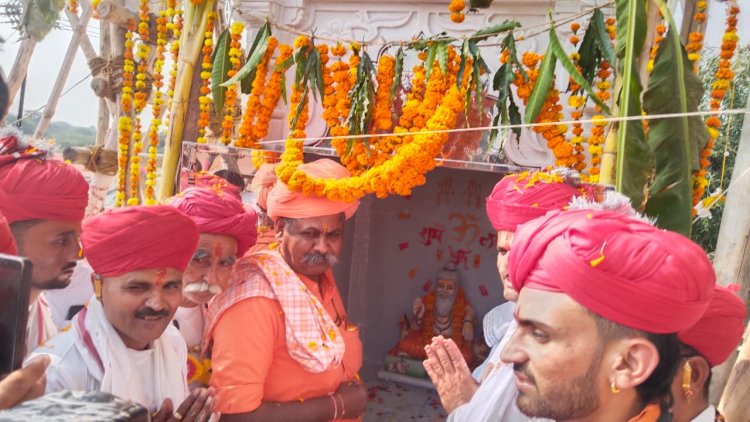 बागरा में नवनिर्मित मंदिर की प्रतिष्ठा विधि विधान से सम्पन्न