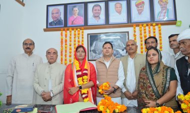 जालोर कांग्रेस जिलाध्यक्ष रमीला मेघवाल ने किया पदभार ग्रहण