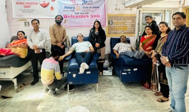 रोटरी क्लब जालोर द्वारा थैलेसीमिया हीमोफिलिया रक्तदान जागरूकता अभियान में 21 यूनिट रक्तदान