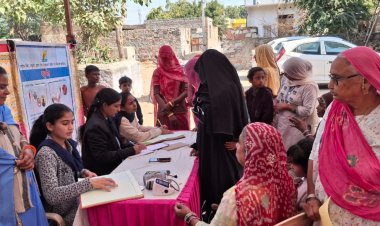 भील सबरी बस्ती में हुआ निःशुल्क आउटरीच स्वास्थ्य शिविर का आयोजन