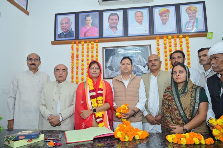 जालोर कांग्रेस जिलाध्यक्ष रमीला मेघवाल ने किया पदभार ग्रहण