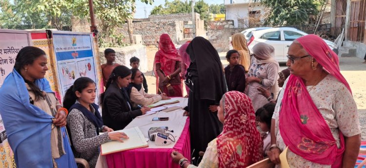 भील सबरी बस्ती में हुआ निःशुल्क आउटरीच स्वास्थ्य शिविर का आयोजन