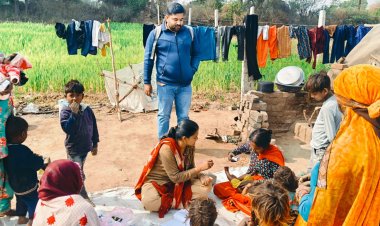 कच्ची बस्तियों एवं ईंट भट्टा क्षेत्रों में 0 से 5 वर्ष तक के 53 बच्चों का हुआ टीकाकरण