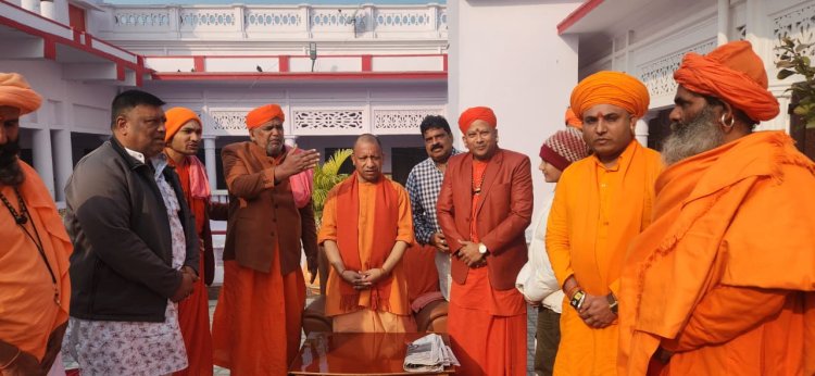 मकर संक्रांति पर संत मिलन: जालोर के पीर गंगानाथ महाराज की गोरखपुर में मुख्यमंत्री योगी आदित्यनाथ से भेंट