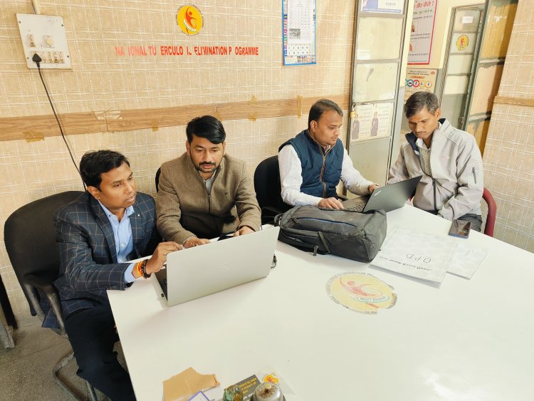 राज्य स्तरीय दल द्वारा जिला क्षय निवारण केंद्र का निरीक्षण