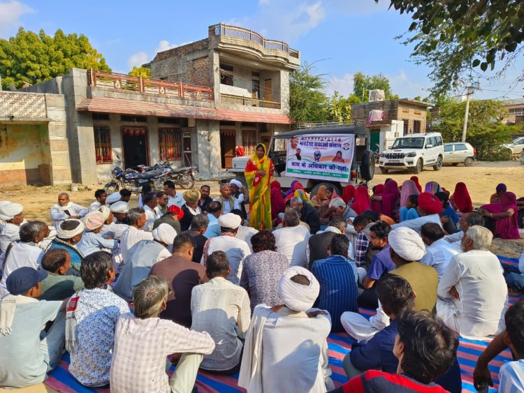 कांग्रेस का सायला क्षेत्र में जनसंपर्क कार्यक्रम आयोजित