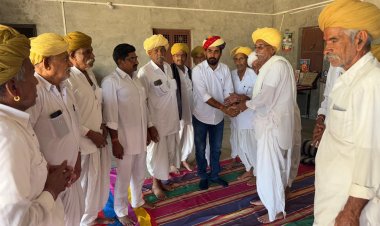 राजस्थान ब्राह्मण महासभा युवा प्रकोष्ठ के नवमनोनीत जिलाध्यक्ष का बावतरा में स्वागत