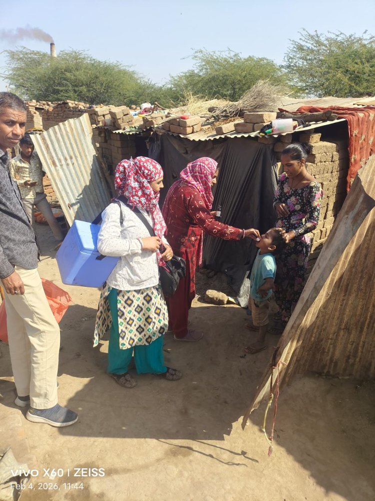 ईंट भट्टा क्षेत्रों में विशेष टीकाकरण सत्र का आयोजन, बच्चों व गर्भवती महिलाओं को मिली टीकाकरण सेवाएं