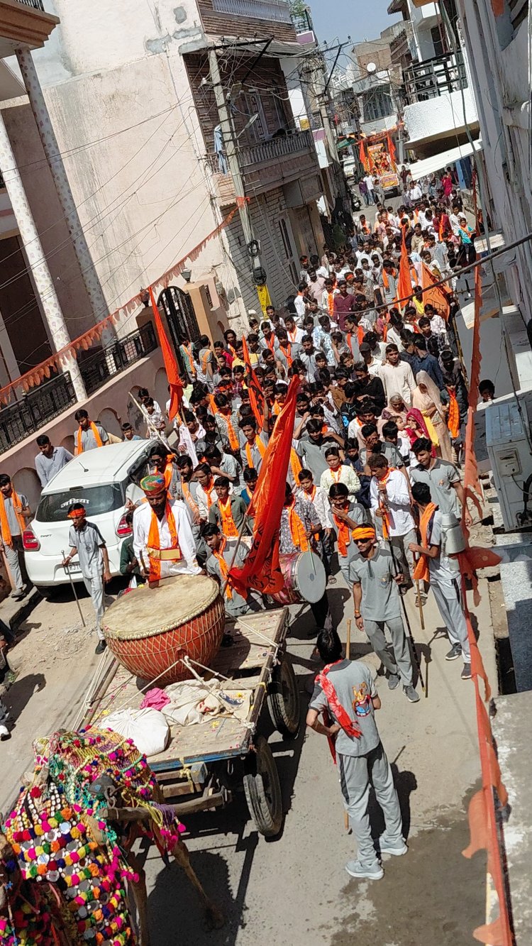 जालोर में रामनवमी पर निकली भव्य शोभायात्रा, बच्चों की शिव-अघोरी व इमानुएल स्कूल की झांकी रही आकर्षण का केन्द्र 