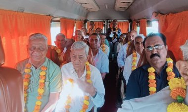 जालोर के 16 वरिष्ठ नागरिक दो दिवसीय प्रदेश स्तरीय सम्मेलन में भाग लेने गए चित्तौड़गढ़