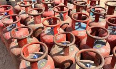 रसद विभाग द्वारा ट्रक से जब्त किए गए 136 गैस सिलेण्डर