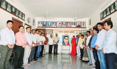 कांग्रेस ने जालोर में बाबा साहेब की जयंती मनाई