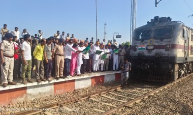 मोदरान में ठहरी ‘भगत की कोठी–चेन्नई’ सुपरफास्ट, 120 गांवों के प्रवासियों का वर्षों का सपना साकार