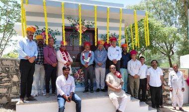 लालभाकरी स्कूल परिसर में सुंदर कमल जल मंदिर का किया लोकार्पण, भामाशाह भेरुमल भंडारी ने करवाया निर्माण 
