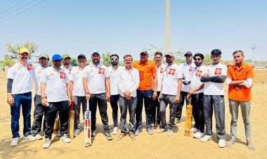 बागरा में राजपूत समाज क्रिकेट प्रतियोगिता के दूसरे दिन रौचक मुकाबले हुए 