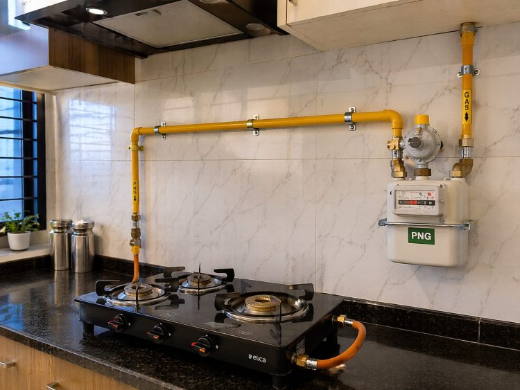 पीएनजी की पाइपलाइन फिटिंग पूर्ण वाले क्षेत्रों में उपभोक्ताओं को पीएनजी कनेक्शन लेना अनिवार्य