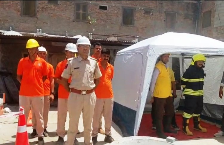 जालोर जिला मुख्यालय पर हवाई हमले और आगजनी की हुई मॉकड्रिल