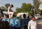 बिना अनुमति के निर्माण कार्यों को करवाया बंद, सामान किया जब्त