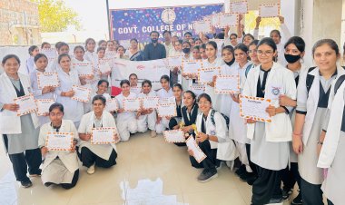 अंतर्राष्ट्रीय नर्सिंग सप्ताह की थीम "हमारी नर्सें, हमारा भविष्य" पर हुए कई आयोजन