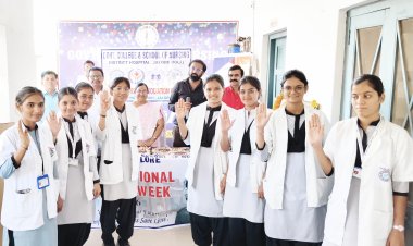 आधुनिक नर्सिंग प्रोफेशन की जन्मदात्री फ्लोरेंस नाइटेंगल के जन्मदिवस के अवसर पर अंतराष्ट्रीय नर्सेज दिवस कार्यक्रम का हुआ आयोजन