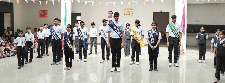जालोर के वीआर गुरुकुल स्कूल में स्टूडेंट काउंसिल का पदग्रहण समारोह आयोजित