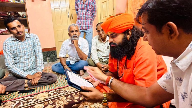 जालोर भैरूनाथ अखाड़ा के महंत गंगानाथ महाराज ने स्वगणना की शुरूआत की, डिजिटल सुविधा के माध्यम से भरा अपना विवरण