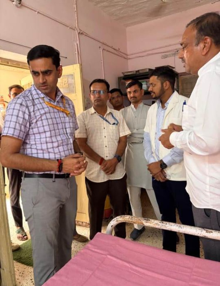 नीति आयोग द्वारा नियुक्त केन्द्रीय प्रभारी अधिकारी अरविन्द रावत ने सीएचसी भाद्राजून का निरीक्षण कर देखी व्यवस्थाएँ