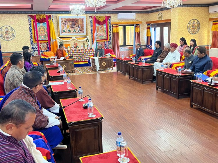 जालोर सांसद चौधरी लोकसभा प्रतिनिधि मंडल के साथ पहुंचे भूटान 