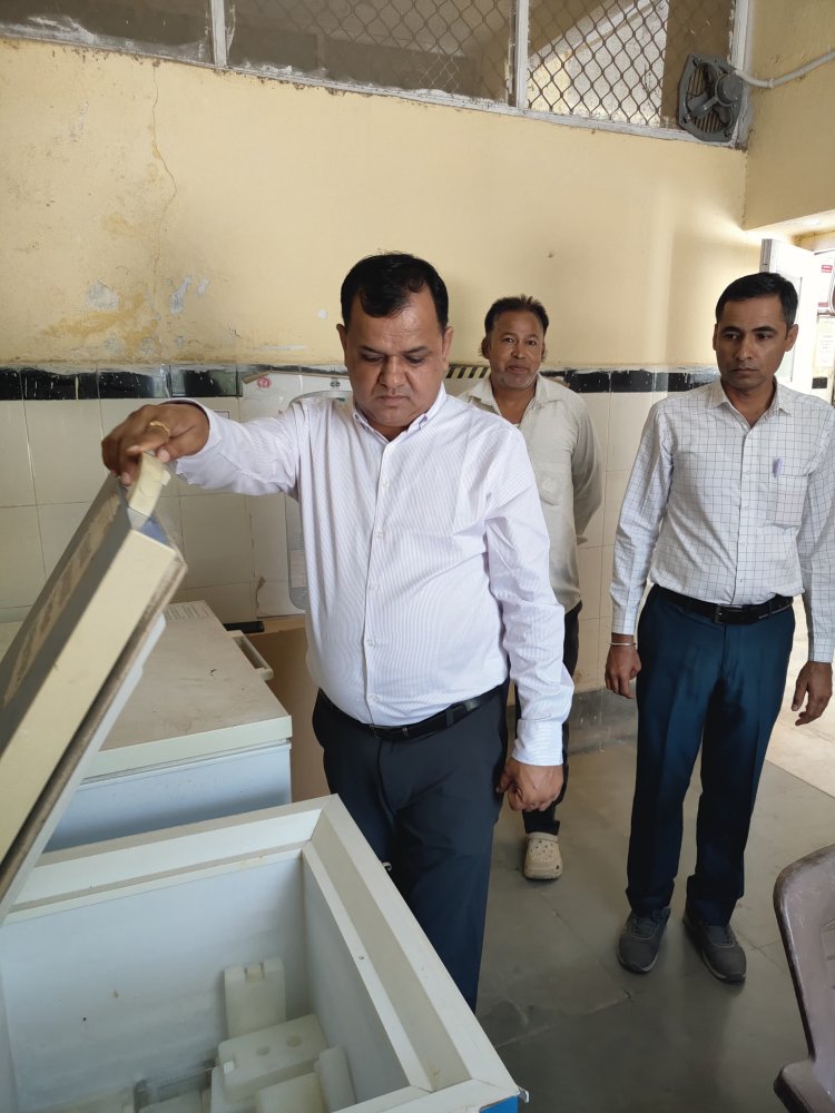 जालोर सीएमएचओ ने किया हाड़ेचा एवं चितलवाना सीएचसी का औचक निरीक्षण