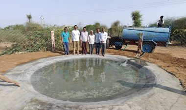 धवला के ओरण में सीमेंट का स्थाई कुंड पक्षियों को समर्पित, हजारों पक्षी पीएंगे पानी